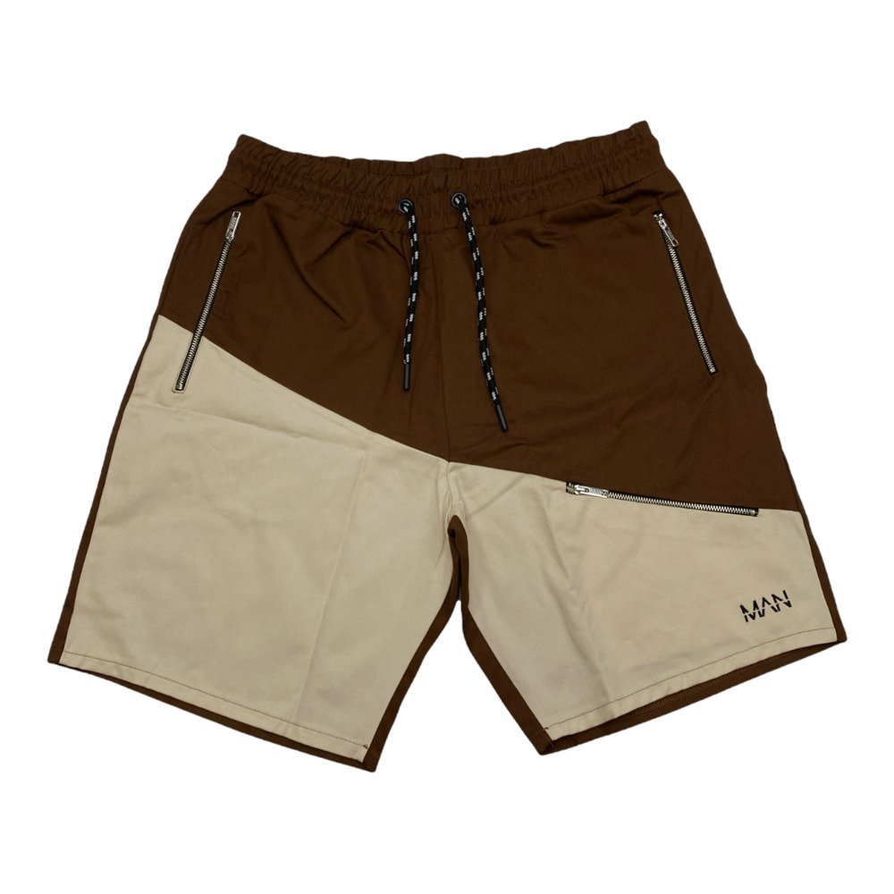 NWT Boohoo Spliced Cargo Shorts Large